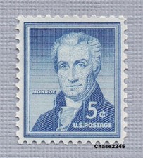 Scott #1038 James Monroe - Liberty Series 5c (Single) 1954 Mint NH