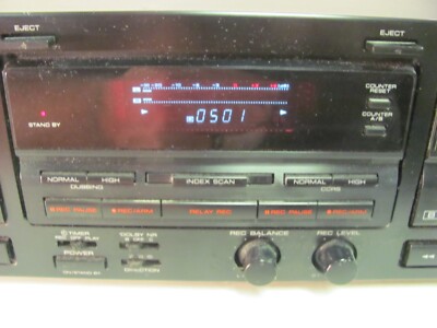 Kenwood KX-W891 Dolby Stereo High Speed Dub Double Cassette Deck