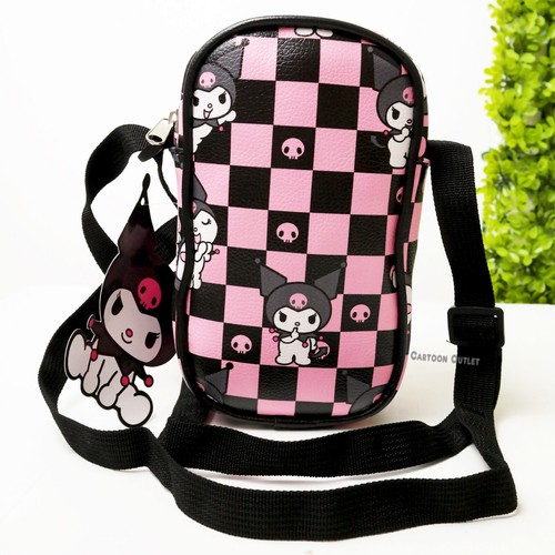 Sanrio Kuromi Mini Purse Crossbody Shoulder Bag Licensed Gift Wallet Pouch Purse - 第 3/7 張圖片