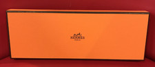 Hermes Paris Empty Orange Gift Box 9.5 x 3 1/4 x 1 Inches Authentic