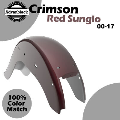 For Harley Softail CRIMSON RED SUNGLO Cholo Vicla Chicano Style Rear Fender 