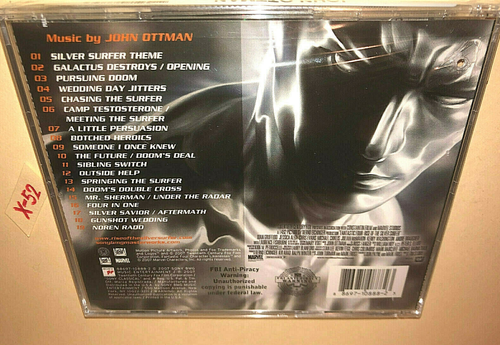 Fantastic Four Rise of Silver Surfer CD soundtrack John Ottman score Chris Evans - Imagen 3 de 4