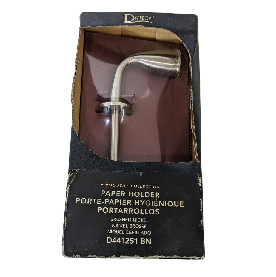 Soporte de papel higiénico Danze Plymouth Collection D44125 bn níquel cepillado vintage Foto 2 de 4
