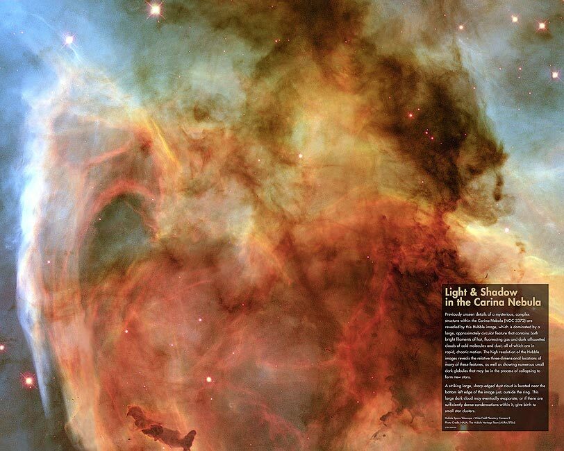 HUBBLE SPACE TELESCOPE CARINA NEBULA NASA 8x10 GLOSSY PHOTO PRINT