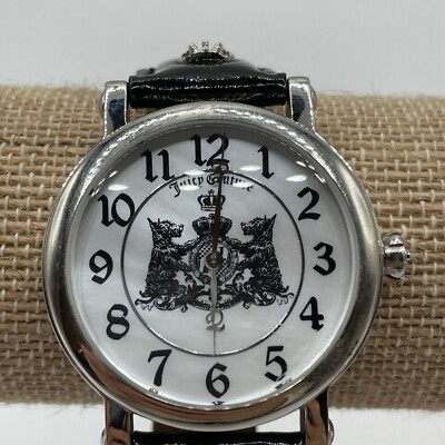 Juicy Couture Dog Logo Heraldic Crest Watch Silver Case  display picture 1