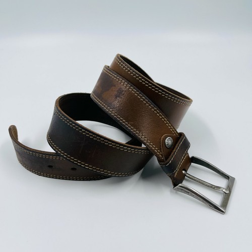 Camel Active Dark Brown Leather Belt 