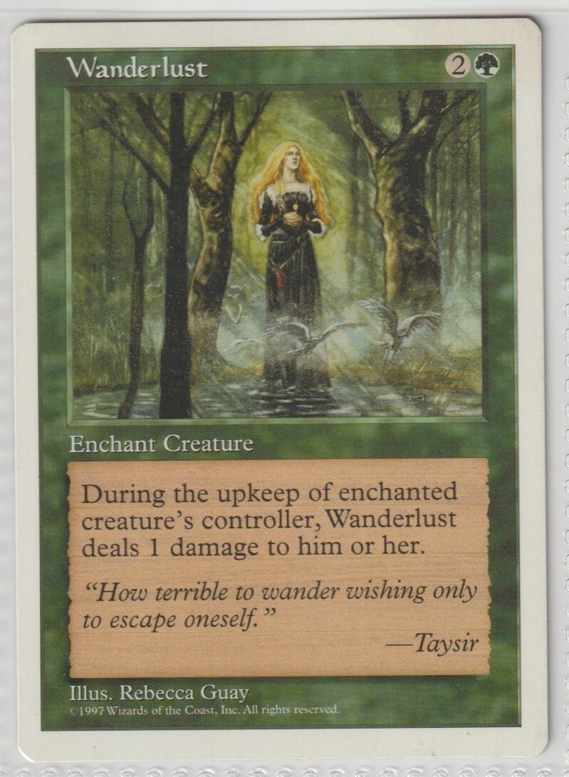 MTG - 1x Wanderlust - 1997 Fifth Edition, UNCOMMON - Magic: the Gathering