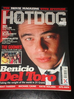 HOTDOG magazine 2004 Benicio Del Toro, Cate Blanchett, Katie Holmes, Ben Stiller