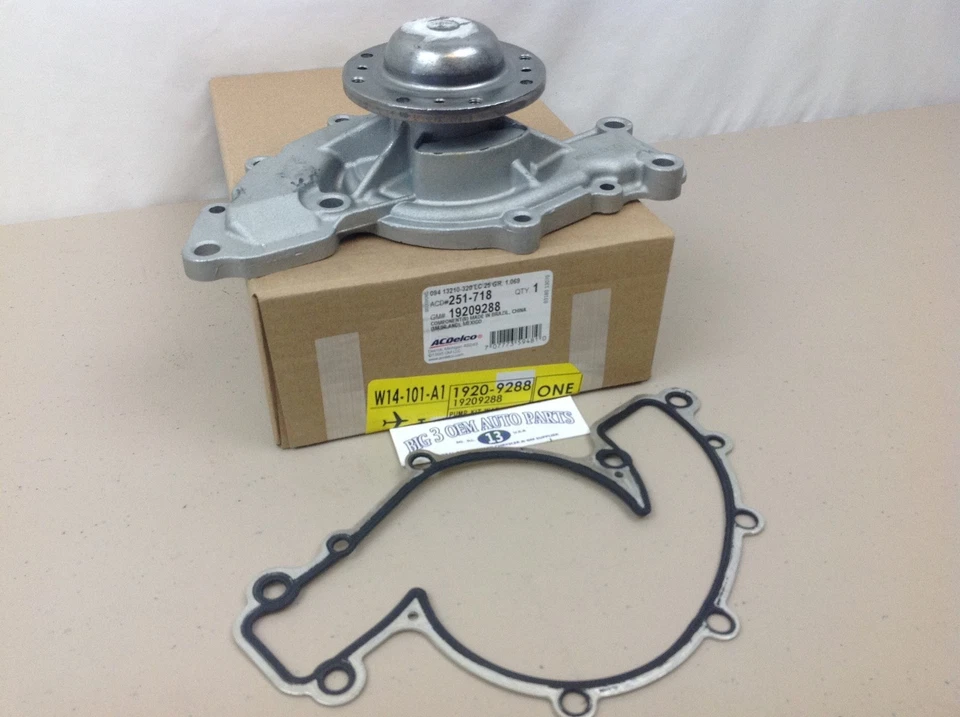 Chevrolet Pontiac Oldsmobile Buick Water Pump Kit with Gasket new OEM 19209288 - Image 2 of 4