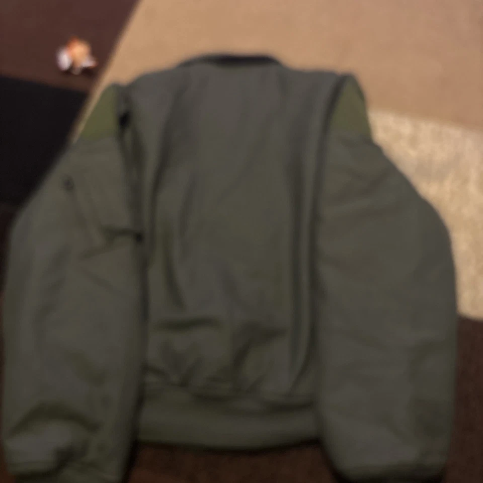 Chaqueta USAF Flyers Clima Frío 45/P Hombres Grande Militar Clima Frío Fuerza Aérea Foto 3 de 3