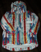 NWT Pendleton X Aqua $198 COLORFUL AZTEC STRIPE Hi-Low Cocoon Coat Women's XS/S