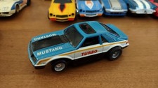 TYCO MUSTANG TURBO H.O. SLOT CAR NICE USED RUNS LIGHTED