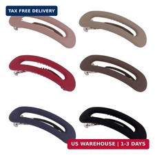 French Barrette, 6Pcs Hair Barrettes for Women Girls Strong Hold No Slip Barrett