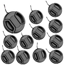 40-Pack 52mm Snap-On Lens Caps with String for, Nikon, Sony, Pentax, Fujifilm  