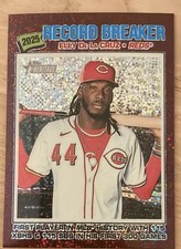 Topps 2025 Heritage Record Breaker Insert Elly De La Cruz Reds #233 Baseball