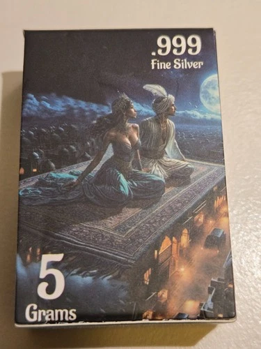 5 Gram .999 Fine Silver Pan Silver Co Arabian Nights LE #1133/3000
