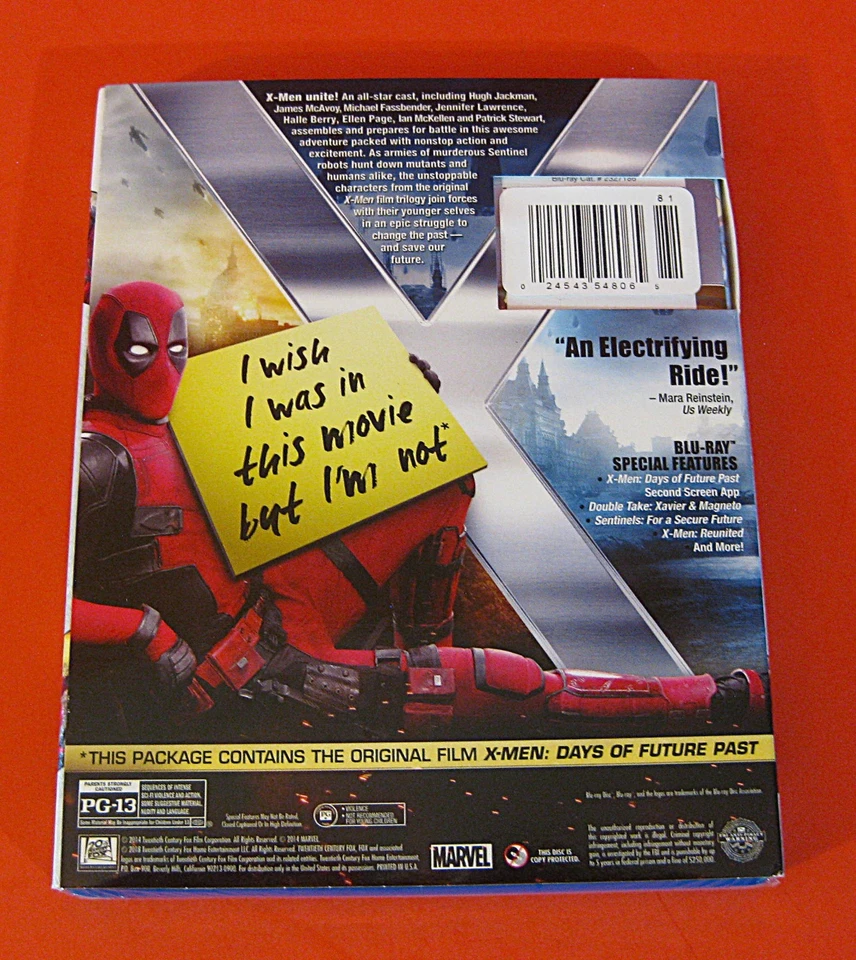 X-Men: Days of Future Past Deadpool Photobomb Slipcover Blu Ray New - Image 2 of 4