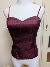Christian Dior Slip Style Camisole Burgundy M 33cm Length