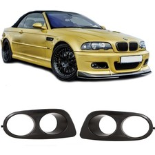 Nebelscheinwerfer Blenden SET Schwarz passend f�r BMW E46 M-Paket II Sto�stange