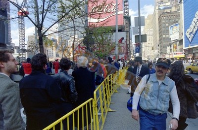 Vtg 1980s 35mm Color Negative Times Square NYC Street Scene Coca-Cola M-620