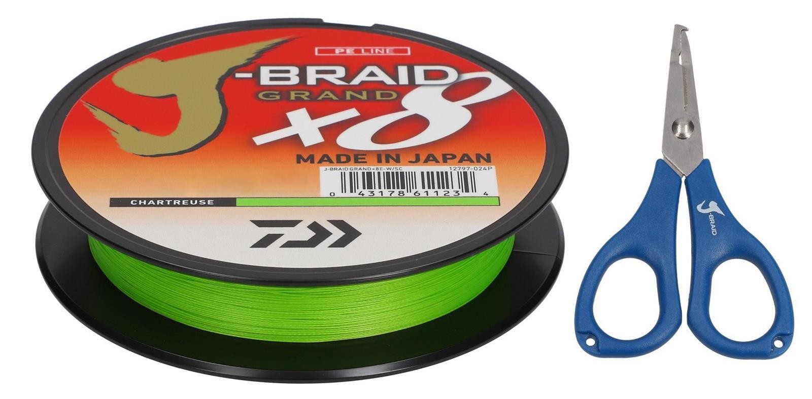 Daiwa J-Braid Grand X8 010мм 7 кг 270 м цвет Шартрез черный Schere geflor Шнур 6590₽