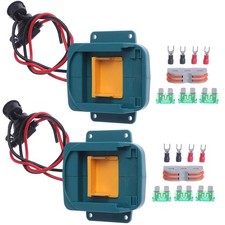 2 Set Battery Adapter Converter With Fuse For Makita Battery DIY Power Tool 18V