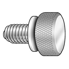 Zoro Select Wftsss19 Thumb Screw, 1/4"-20 Thread Size, Round, Plain 18-8,