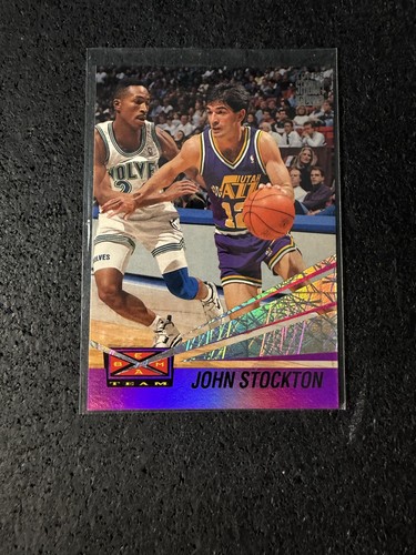 John Stockton #19 1993 Stadium Club Beam Team card