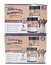 ALLERGY SUPPPORT Collagen Chews For Dogs, 500 Count, 2 Bxs, 1000 Total Chews 