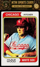 1974 Topps #120 Wilbur Wood