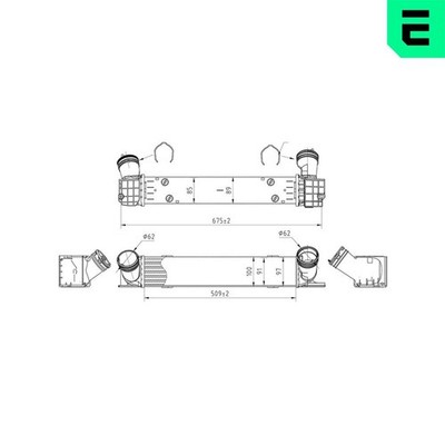 Ladeluftkühler ERA 672075 für BMW 3er Touring E91 E90 1er E87 X1 E84 E82 E81 E88