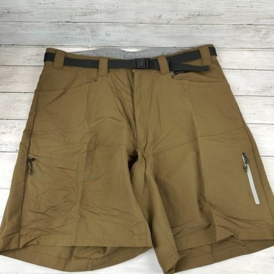 Cabela's Belted Shorts Men 40 Green Stretch Hiking (39x10) Outdoor Camping