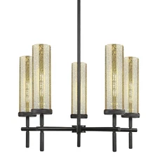Innovations Lighting 471-5CR-20-27 Lincoln Chandelier Lincoln 5 - Black