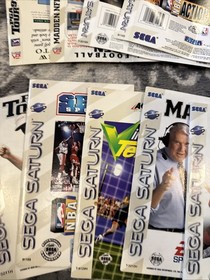 Sega Dreamcast Saturn  Mixed Manual And Case Art Lot Mixed