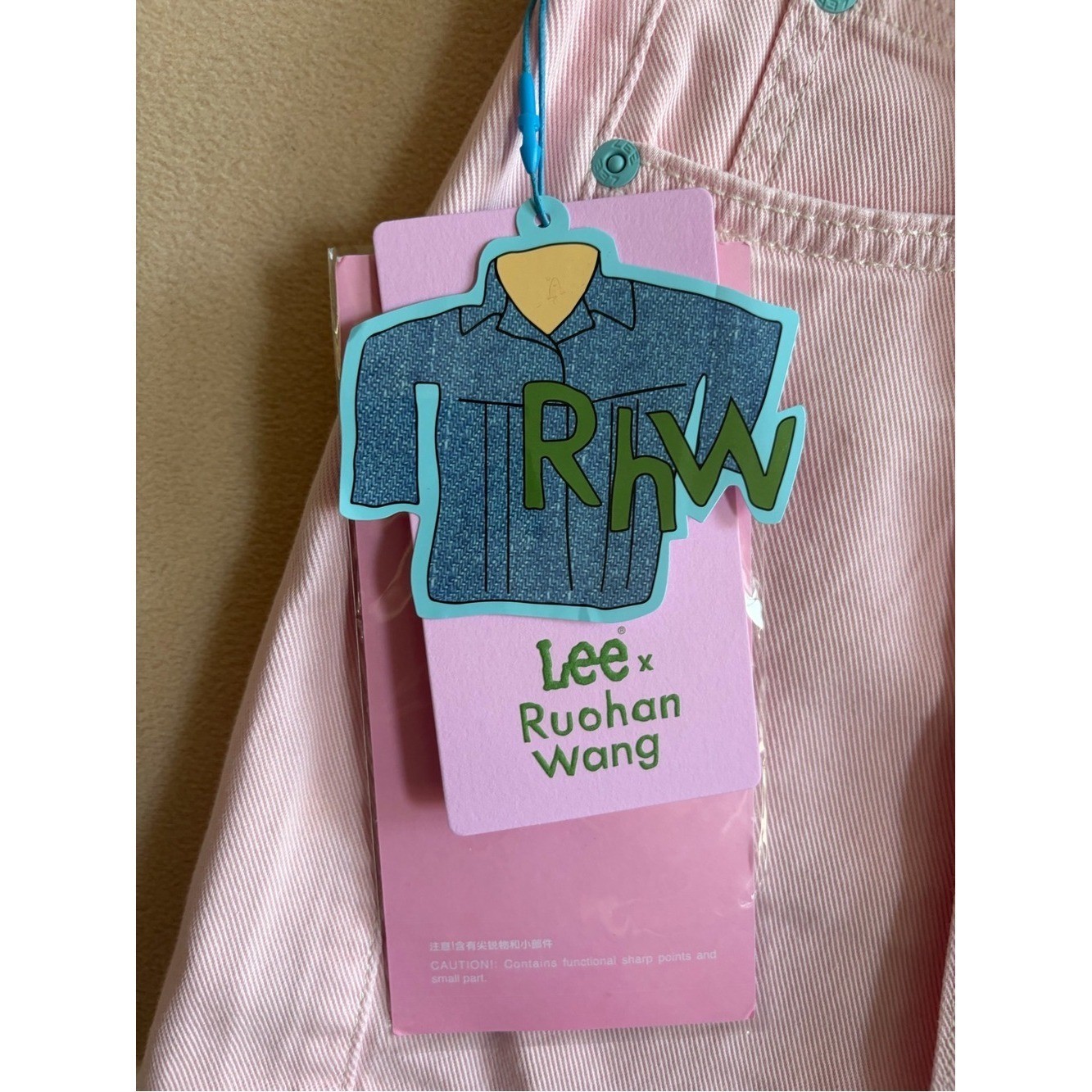 Lee x Ruohan Wang Pink Skort Shorts Size 25 NWT Limited Edition Y2K image 8