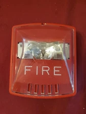  Wheelock Cooper Exceder Eaton STR Fire Alarm Wall Strobe Light Red