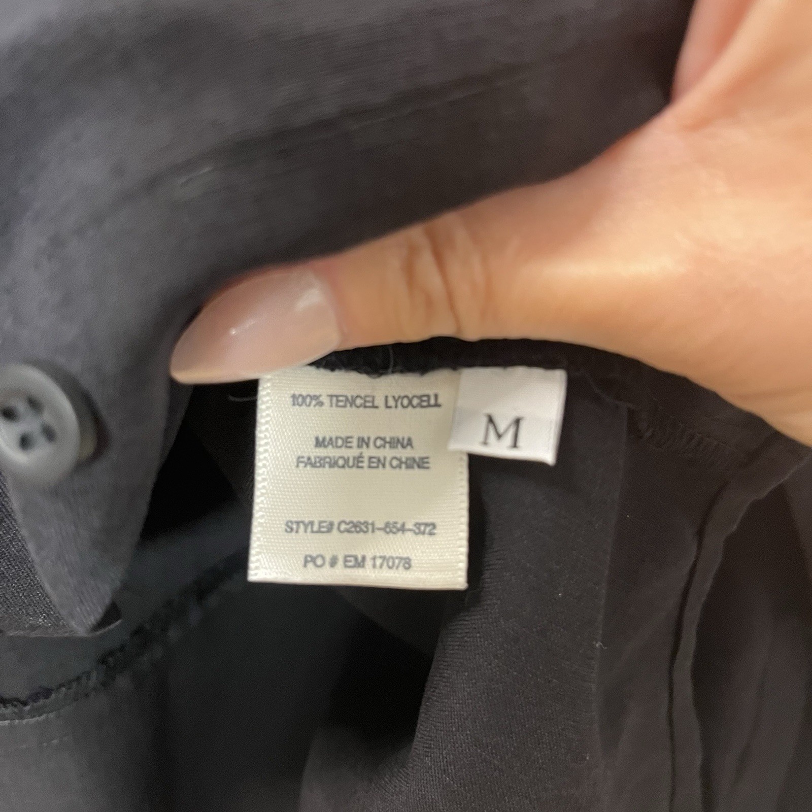 Cloth & Stone Split-Back Black Button Down Long T… - image 11