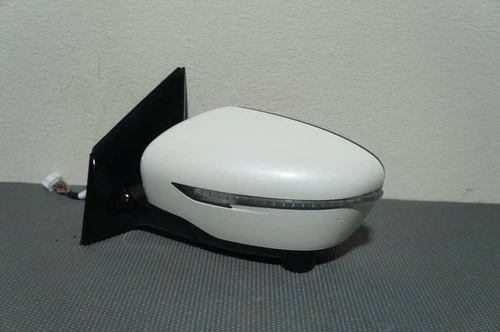 2016-2022 NISSAN MURANO LEFT HAND DRIVER SIDE POWER SIDE MIRROR WHITE BLIND SPOT