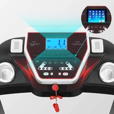 FITNESS MASTER Folding Electric Treadmill Auto Incline LCD Home Gym 14KM/H — image 10
