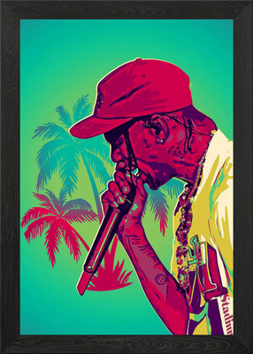 Travis Digital Art Gerahmtes Wandbild Poster Leinwanddruck Bild