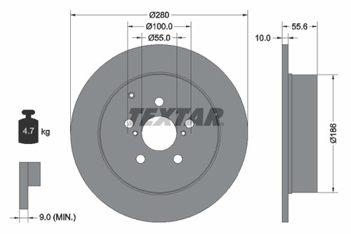 2x BRAKE DISC 92135703 FOR TOYOTA AVENSIS 1AD-FTV 1AZ-FSE/FE 2.0L 3ZZ-FE 1.6L - Picture 2 of 8