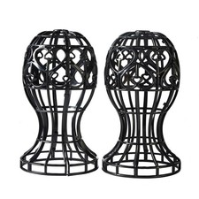 Wig Stand 11.81" x 6.69" x 3.94" - 2 Pack Plastic Head-Shaped Design for Wigs