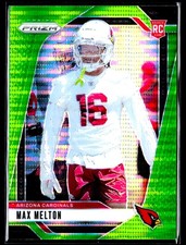 2024 Panini Prizm #376 Max Melton Neon Green Pulsar Arizona Cardinals