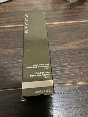 Becca Aqua Luminous Perfecting Foundation Shade Fair 1 oz Full Size Rare New