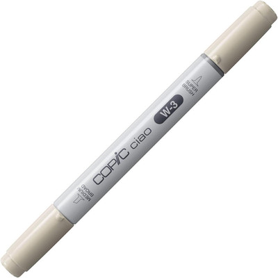 Markers W3 Ciao with Replaceable Nib, Warm Gray No.3
