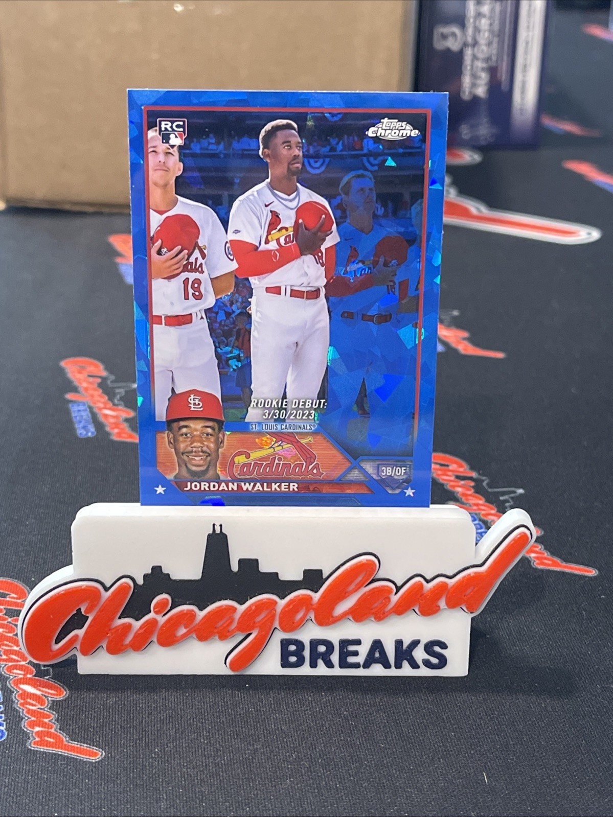 2023 Topps Chrome Update Sapphire #USC298 Jordan Walker RC Rookie Debut AD