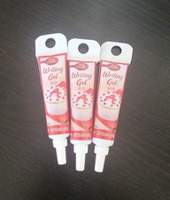 Lot Of 3 Betty Crocker Red Writing Gel .67 Oz Each. New! Made In The USA πΊπΈ
