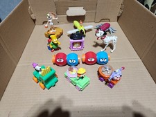 Vintage Lot Of 11 90 s McDonalds, Burger King Fast Food Toys Happy Meal