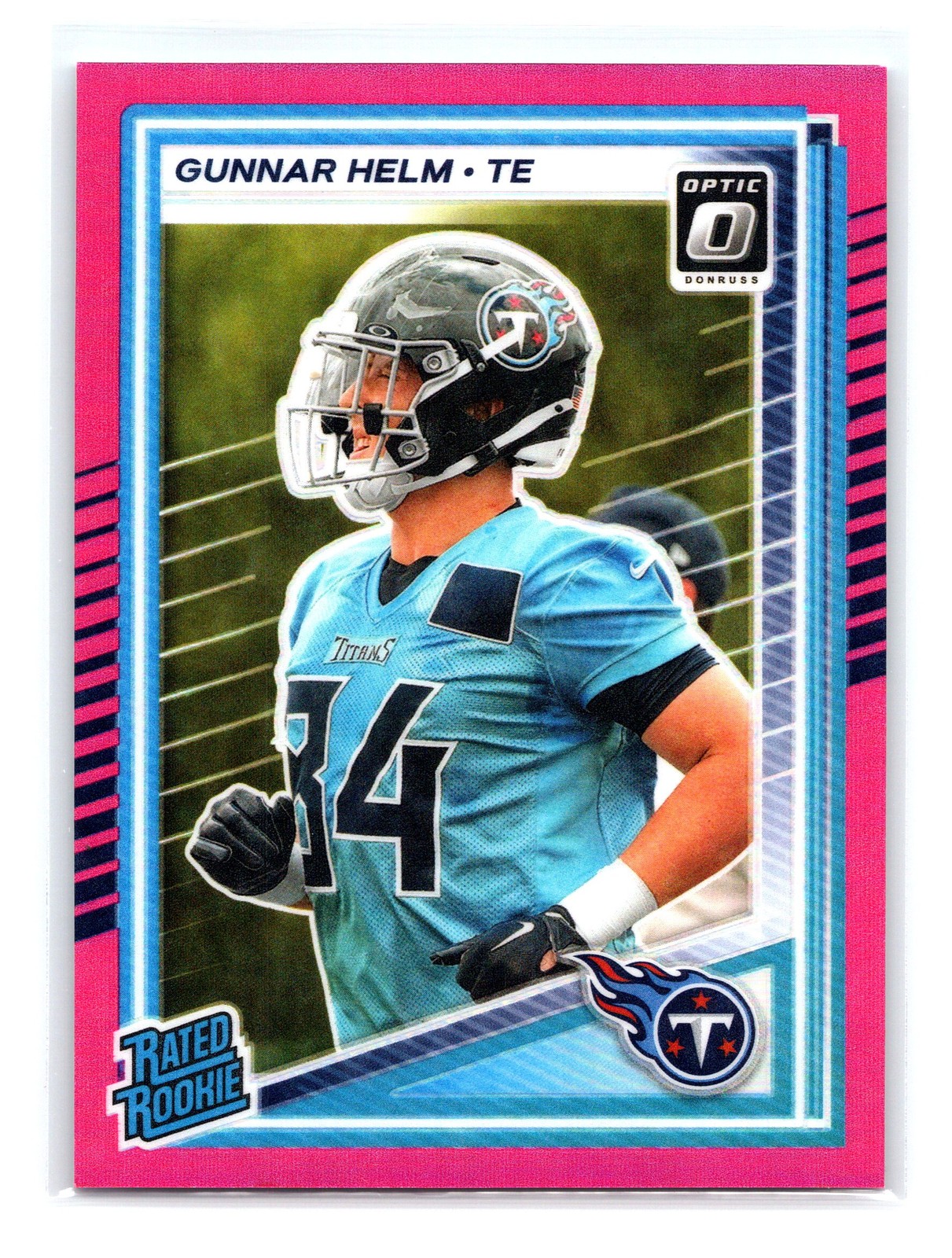 Gunnar Helm Tennessee Titans 2025 Donruss Optic #294 Pink Rookie