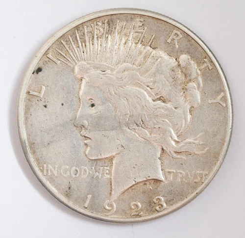 (1) 1923-S Peace Dollar 90% Silver Extremely Fine San Francisco Mint $1 US Coin
